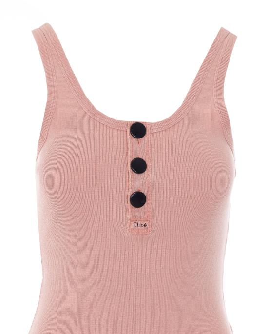 26SS 끌로에 민소매 티셔츠 26UJH02089 81Q Pink - CHLOE