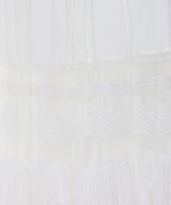 26SS 아니예 바이 롱 스커트 185158 02477 White - ANIYE BY