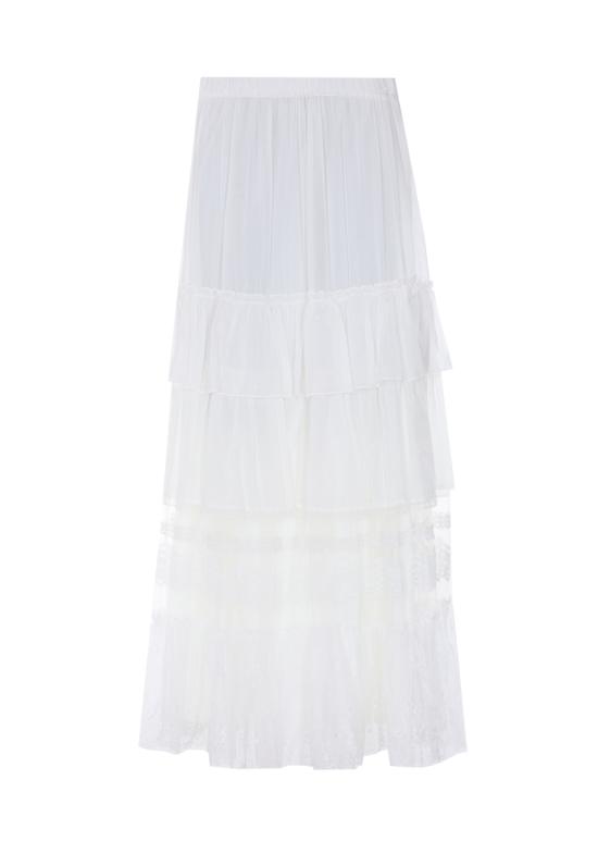 26SS 아니예 바이 롱 스커트 185158 02477 White