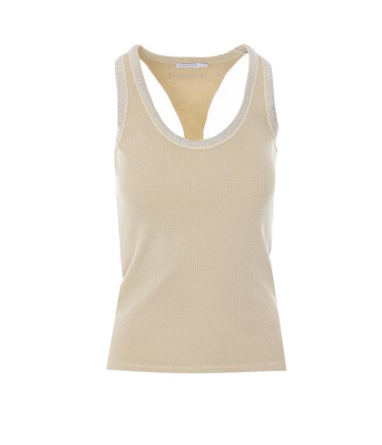 26SS 파트리지아페페 민소매 티셔츠 8M1787 J373B877 Beige