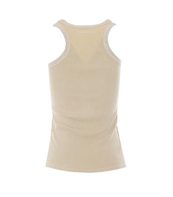 26SS 파트리지아페페 민소매 티셔츠 8M1787 J373B877 Beige - PATRIZIA PEPE