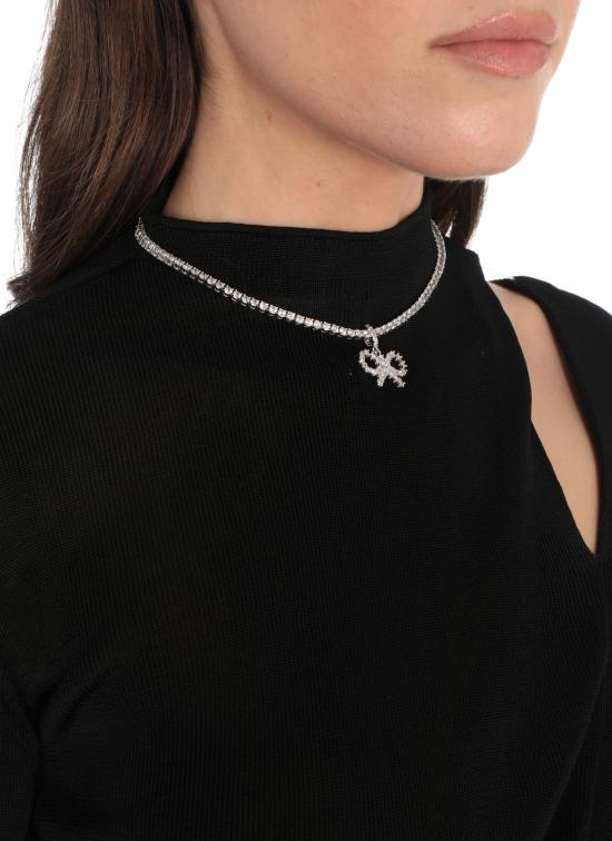 26SS 셀프 포트레이트 목걸이/팬던트 PF25621NSL BOW TENNISSILVER Silver - SELF PORTRAIT