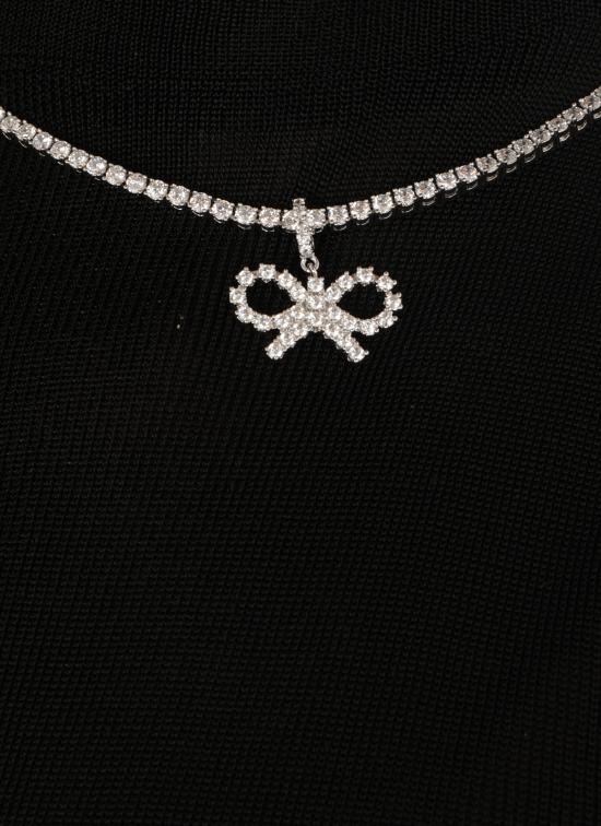 26SS 셀프 포트레이트 목걸이/팬던트 PF25621NSL BOW TENNISSILVER Silver - SELF PORTRAIT