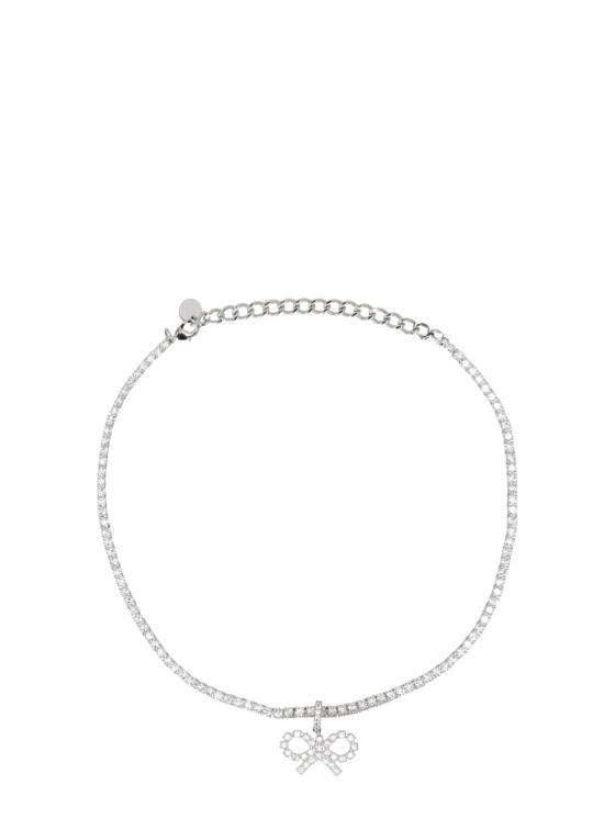 26SS 셀프 포트레이트 목걸이/팬던트 PF25621NSL BOW TENNISSILVER