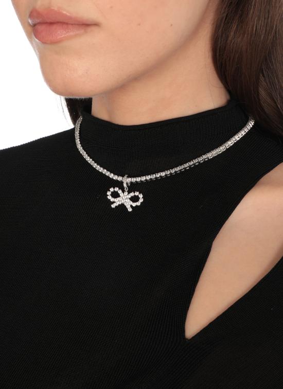 26SS 셀프 포트레이트 목걸이/팬던트 PF25621NSL BOW TENNISSILVER Silver - SELF PORTRAIT