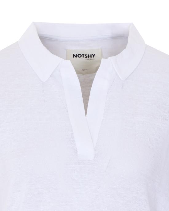 26SS 낫샤이 반팔 티셔츠 NF8N000LIP000 BLANC White - NOT SHY