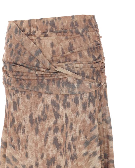 26SS 가니 롱 스커트 A1090246 ZZT Beige - GANNI