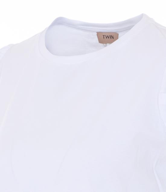 26SS 트윈셋 반팔 티셔츠 261TT2060 00001 White - TWINSET