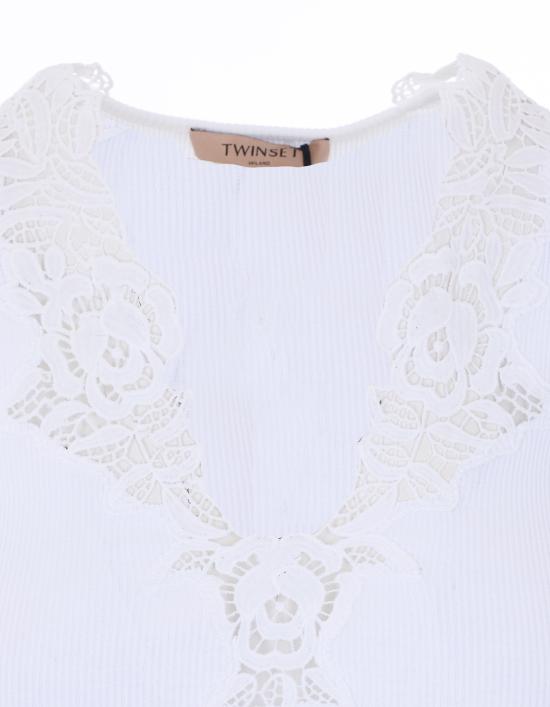 26SS 트윈셋 민소매 티셔츠 261TT2360 00001 White - TWINSET