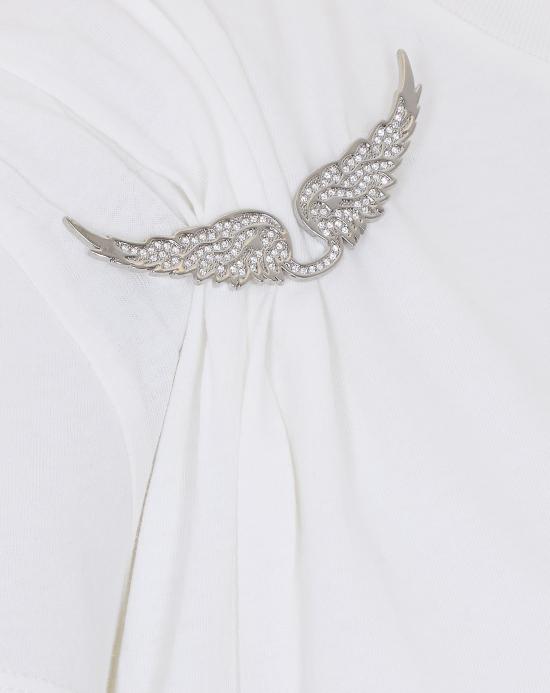 26SS 자딕앤볼테르 반팔 티셔츠 JWTS02871 103 White - ZADIG & VOLTAIRE