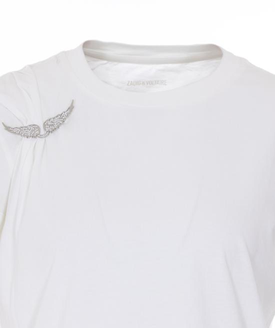 26SS 자딕앤볼테르 반팔 티셔츠 JWTS02871 103 White - ZADIG & VOLTAIRE