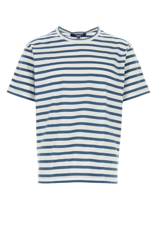 26SS 와타나베 준야 반팔 티셔츠 WQT014051 WHITEBLUE Stripped