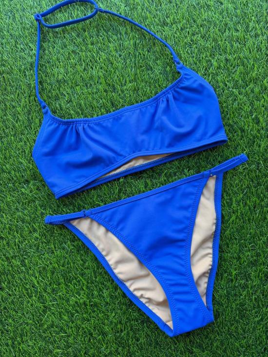  누 스윔 비키니 수영복 Nu Swim Venus 홀터 비키니 탑 Morpho - NU SWIM