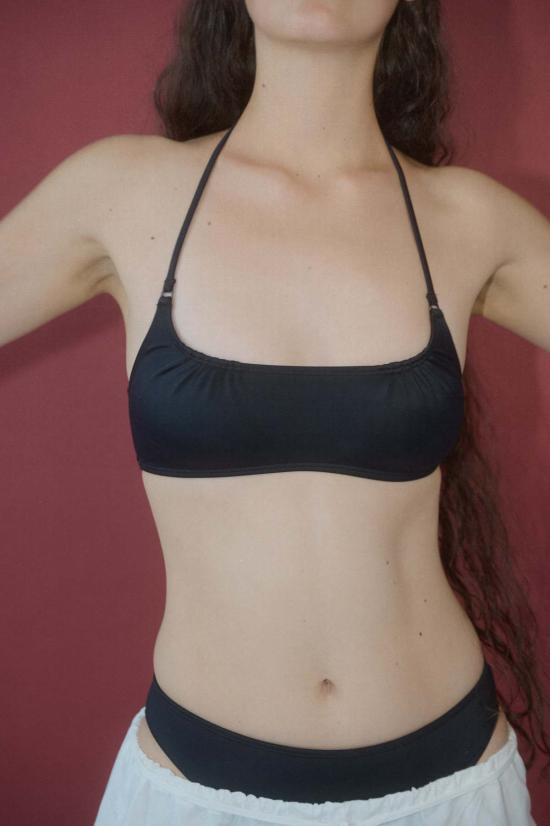  누 스윔 비키니 수영복 Nu Swim Venus 홀터 비키니 탑 Morpho - NU SWIM