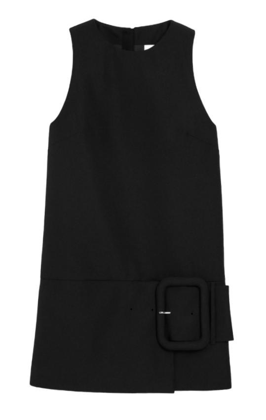 26SS 아미 뉴 울 벨티드 미니 드레스 FDR641WV0195 001 NOIR