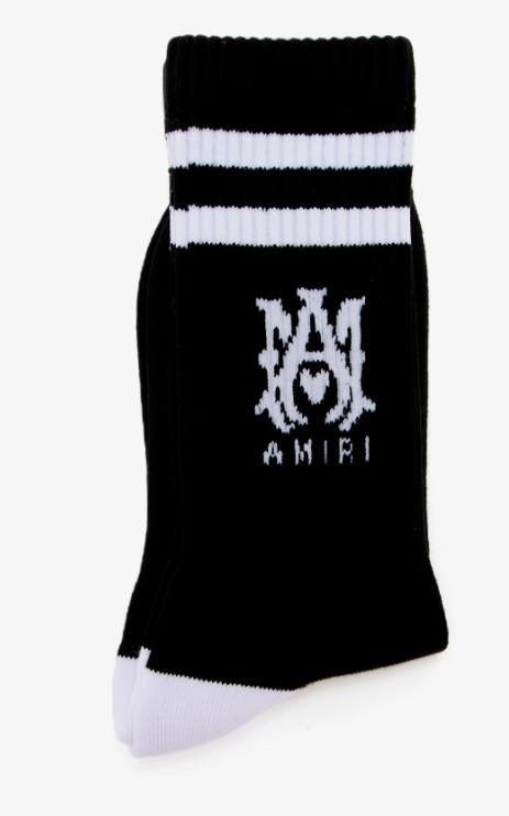 26SS 아미리 양말 AMACSK1006 099 BLACK WHITE - AMIRI