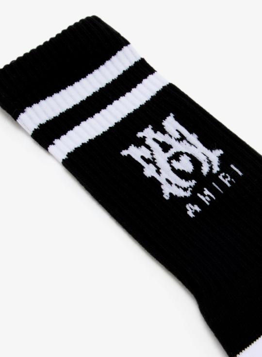 26SS 아미리 양말 AMACSK1006 099 BLACK WHITE - AMIRI