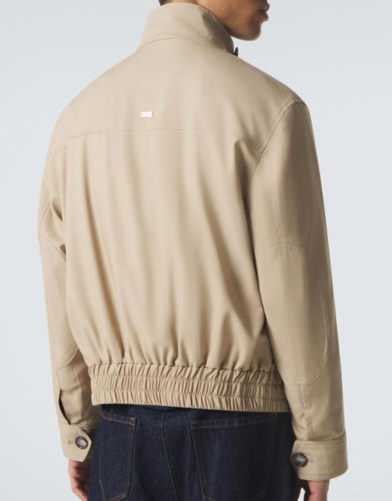 26SS 아미 베이지 뉴 울 해링턴 자켓 HJK876WV0194 A036 BEIGETAUPE - AMI