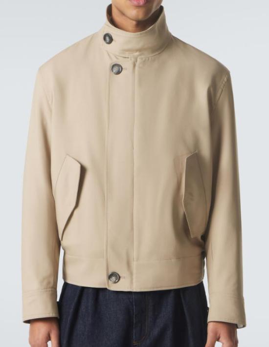 26SS 아미 베이지 뉴 울 해링턴 자켓 HJK876WV0194 A036 BEIGETAUPE - AMI