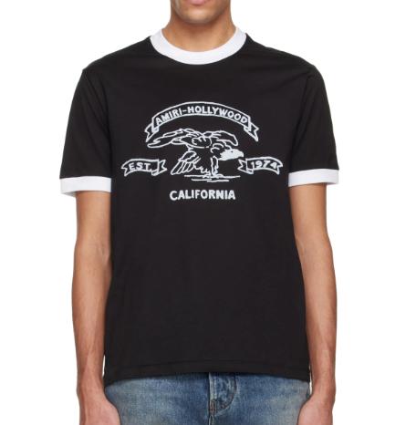 26SS 아미리 반팔 티셔츠 AMTOJR1026 001 BLACK