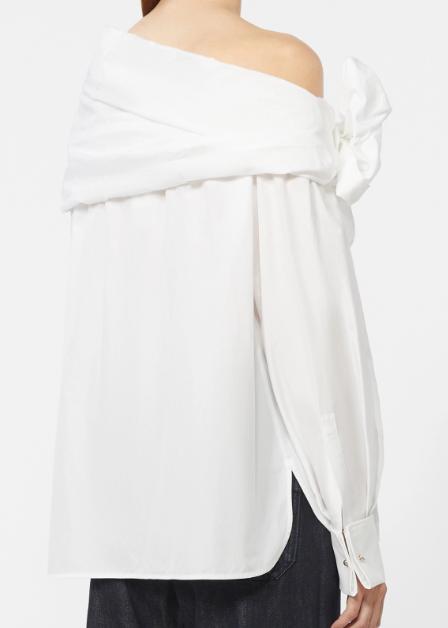 26SS 막스마라 쿠르보네 블라우스 2611111121600MXMCURV 001 BIANCO OTTICO - MAX MARA