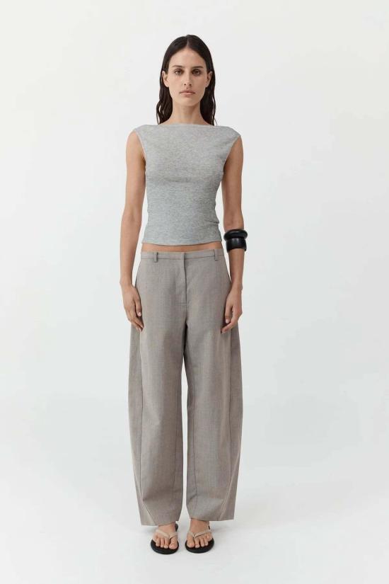  세인트아그니 블라우스 세인트 아그니 오가닉 코튼 발레리나 탑 - ST.AGNI