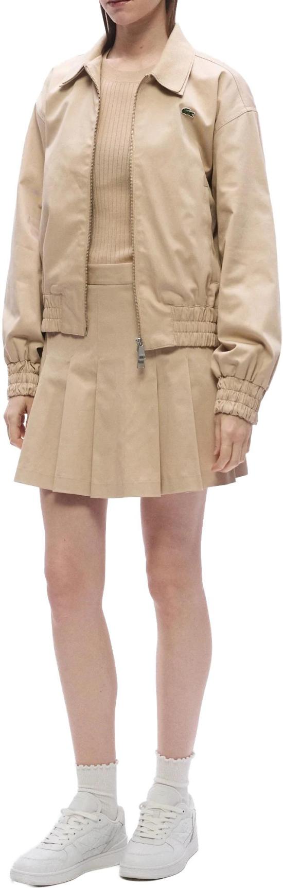 26SS 라코스테 숏 스커트 JF8001X6F BEIGE - LACOSTE