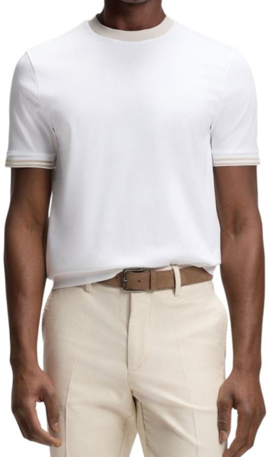 26SS 보스 반팔 티셔츠 1000473 WHITE