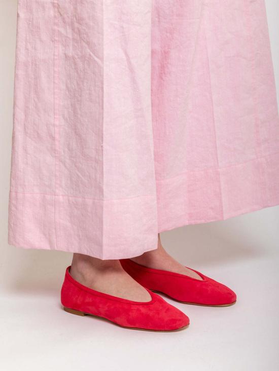  Casa Isota 플랫 슈즈 카사 이소타 다프네 스웨이드 플랫 카멜로