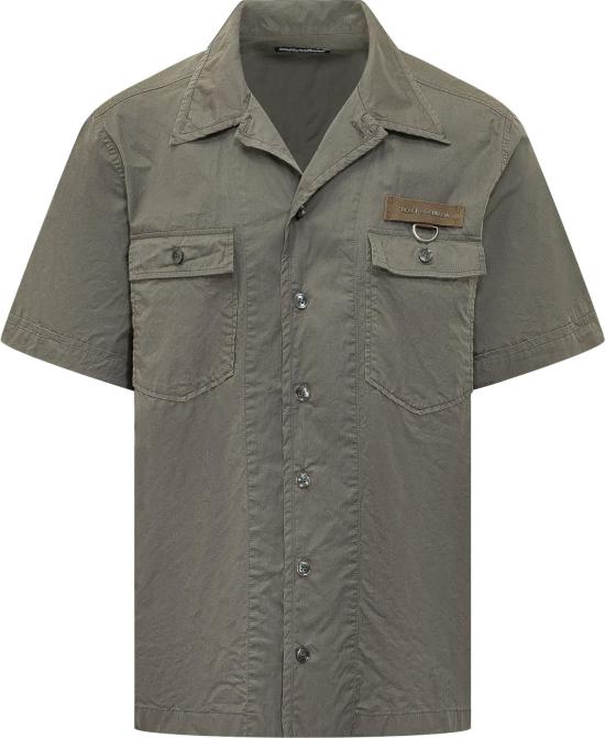 26SS 돌체앤가바나 반팔 셔츠 G50E3TFU5YPN0755 DONKERGREEN