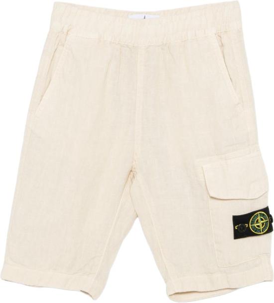 26SS [키즈] 스톤 아일랜드 쇼츠/버뮤다 L1S16L100001S0145V0097 WHITE