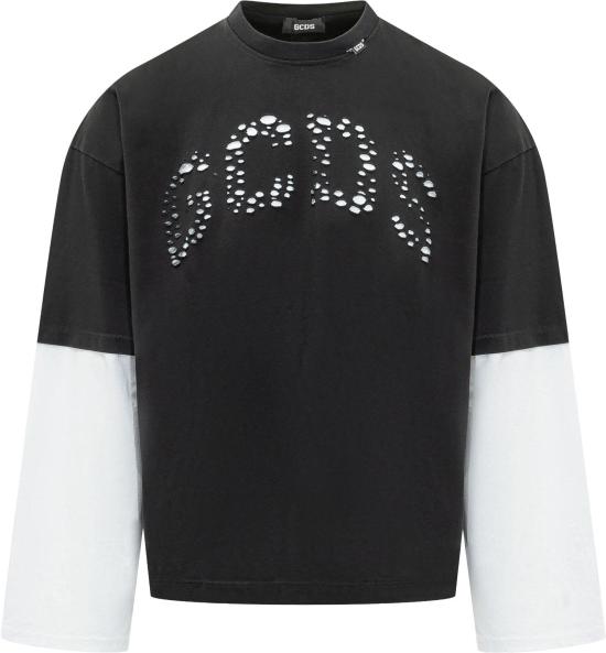 26SS 지씨디에스 긴팔 티셔츠 C1MBQC077J080999A BLACK