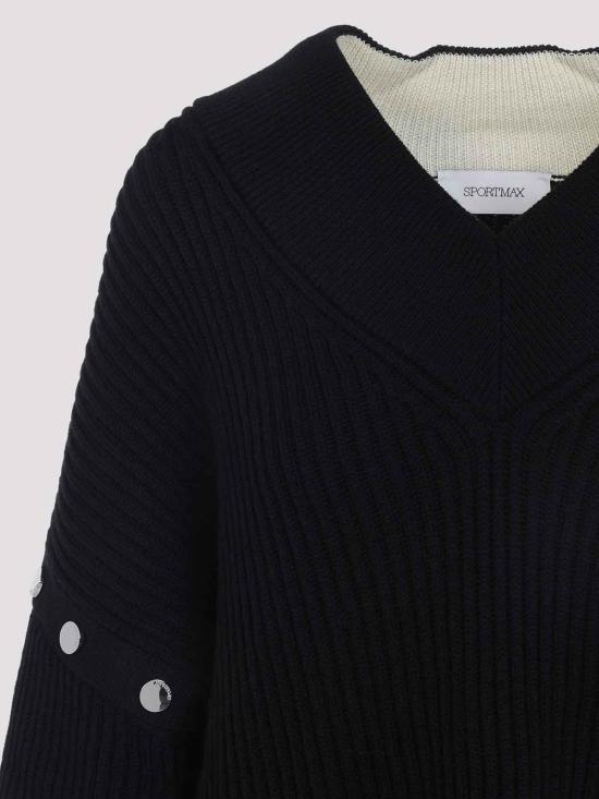 25FW 스포트막스 긴팔 티셔츠 252236619260001E15 Black - SPORTMAX