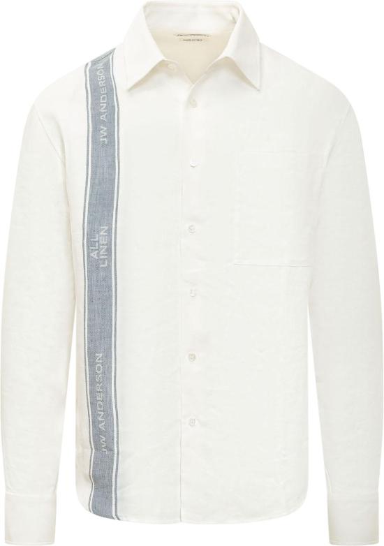 26SS JW앤더슨 긴팔 셔츠 SH0385PG1898614 WHITE