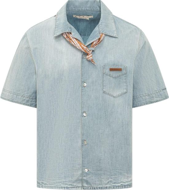26SS 마르니 데님 셔츠 CUJU0034Q0USCZ1200B15 LICHTBLUE