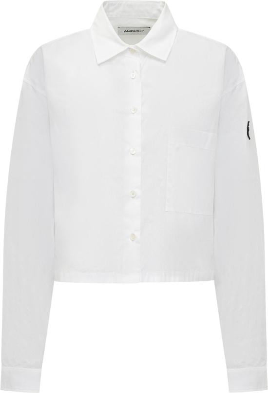  엠부시 셔츠 BWGE004F24FAB0010100 WHITE