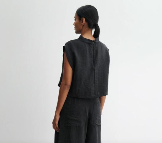  레이첼 코미 민소매 티셔츠 바커스 탑 블랙 - RACHEL COMEY