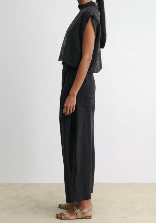 레이첼 코미 민소매 티셔츠 바커스 탑 블랙 - RACHEL COMEY