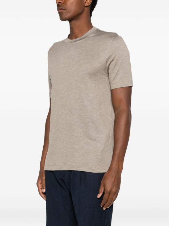 26SS 브리오니 반팔 티셔츠 UJPQ0L PD6082900 Kaki - BRIONI