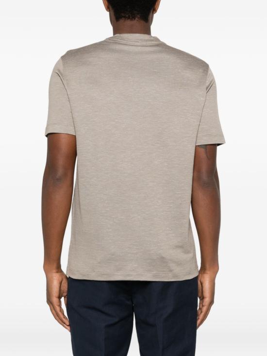 26SS 브리오니 반팔 티셔츠 UJPQ0L PD6082900 Kaki - BRIONI