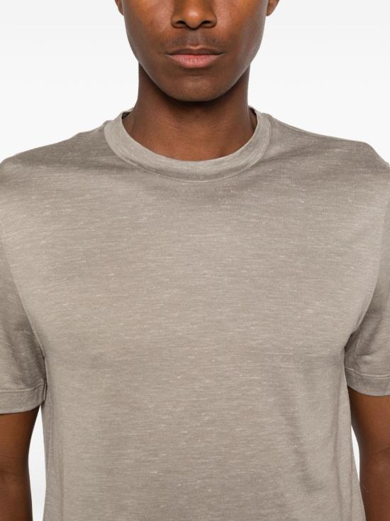 26SS 브리오니 반팔 티셔츠 UJPQ0L PD6082900 Kaki - BRIONI