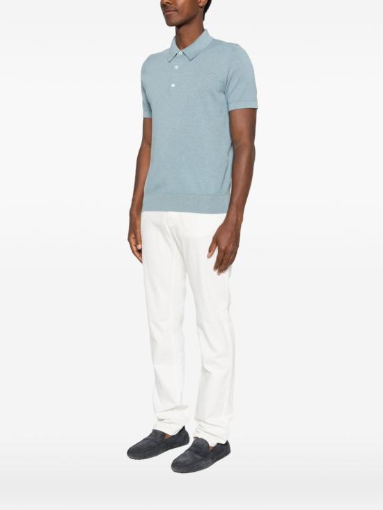 26SS 브리오니 폴로 티셔츠 UMR20O P0K154712 Azzurro - BRIONI