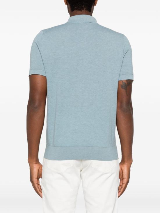 26SS 브리오니 폴로 티셔츠 UMR20O P0K154712 Azzurro - BRIONI