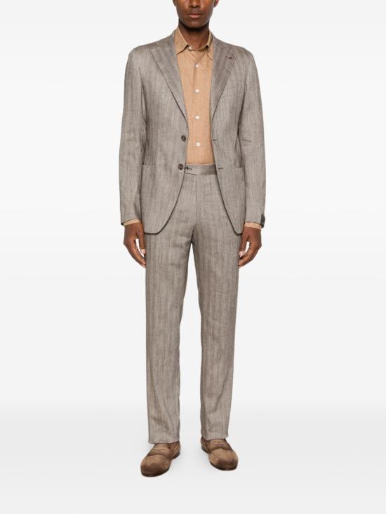 26SS 브리오니 긴팔 셔츠 SCAY0L P91119696 Beige - BRIONI