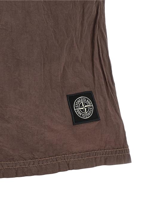 26SS 스톤 아일랜드 포켓 나일론 메탈 에코닐 에코닐 레귤러 핏 미드 렝스 스윔 쇼츠 L1S15B100004S0043V008F Purple - STONE ISLAND