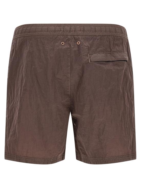 26SS 스톤 아일랜드 포켓 나일론 메탈 에코닐 에코닐 레귤러 핏 미드 렝스 스윔 쇼츠 L1S15B100004S0043V008F Purple - STONE ISLAND