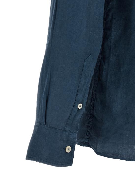 26SS 세인트바쓰 폴로 티셔츠 RAPHAELPOLOLONGLINEN61BLUENAVY Blue - MC2 SAINT BARTH