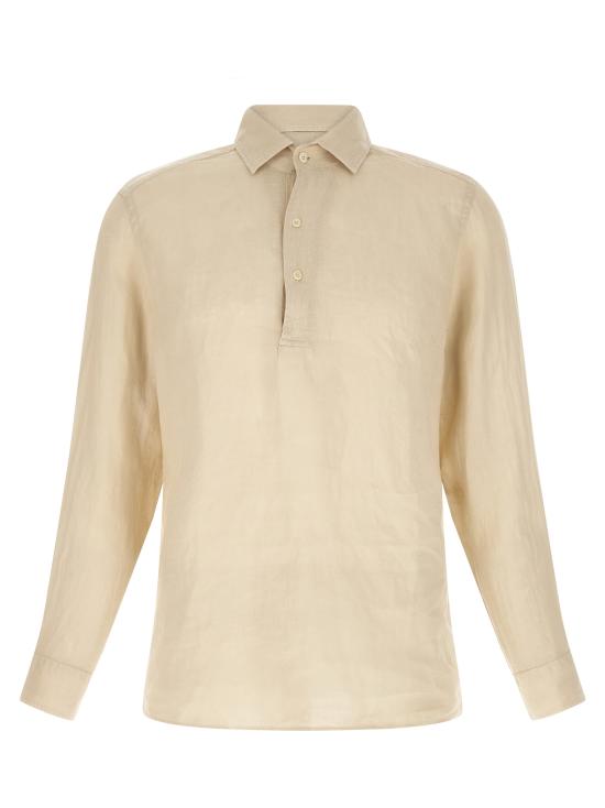 26SS 세인트바쓰 폴로 티셔츠 RAPHAELPOLOLONGLINEN10HGRAIN Beige