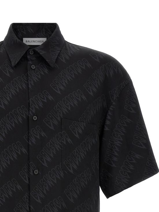 26SS 발렌시아가 긴팔 셔츠 871407TUL021069 Black - BALENCIAGA