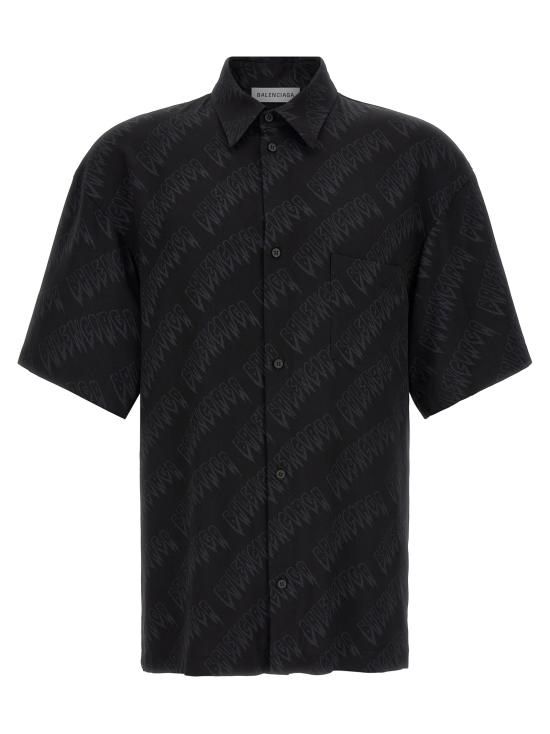 26SS 발렌시아가 긴팔 셔츠 871407TUL021069 Black